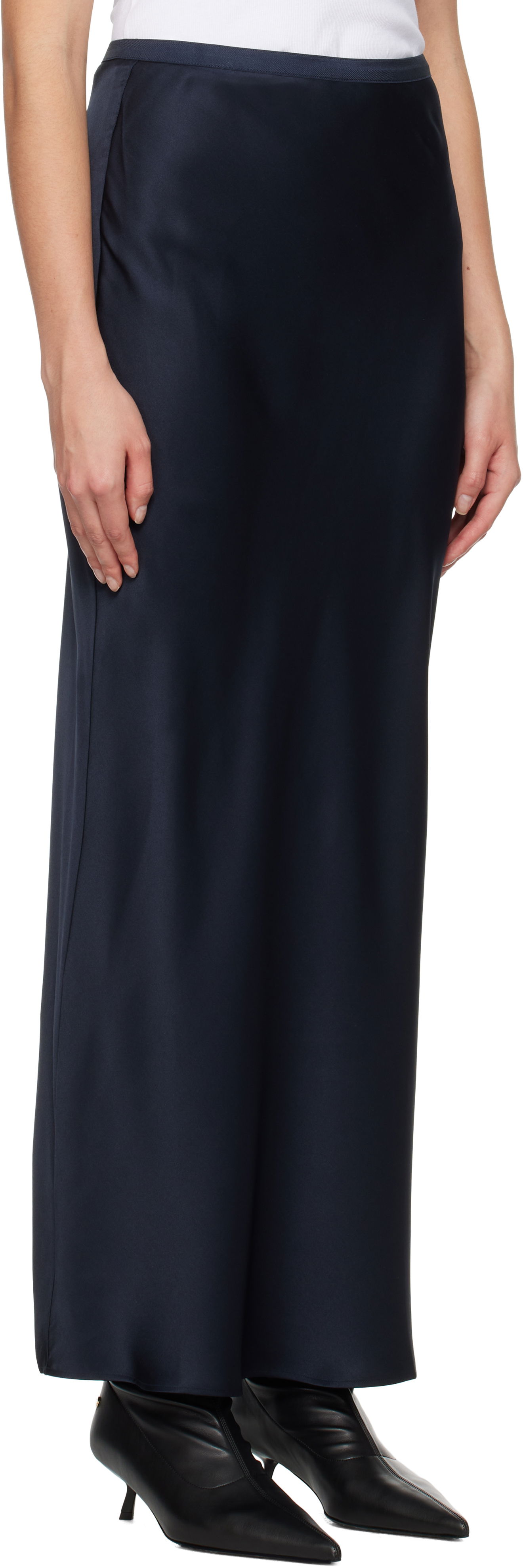 Пола Anine Bing Anine Bing Maxi Silk Skirt Тъмно синьо | A-04-2320-NYA23, 1