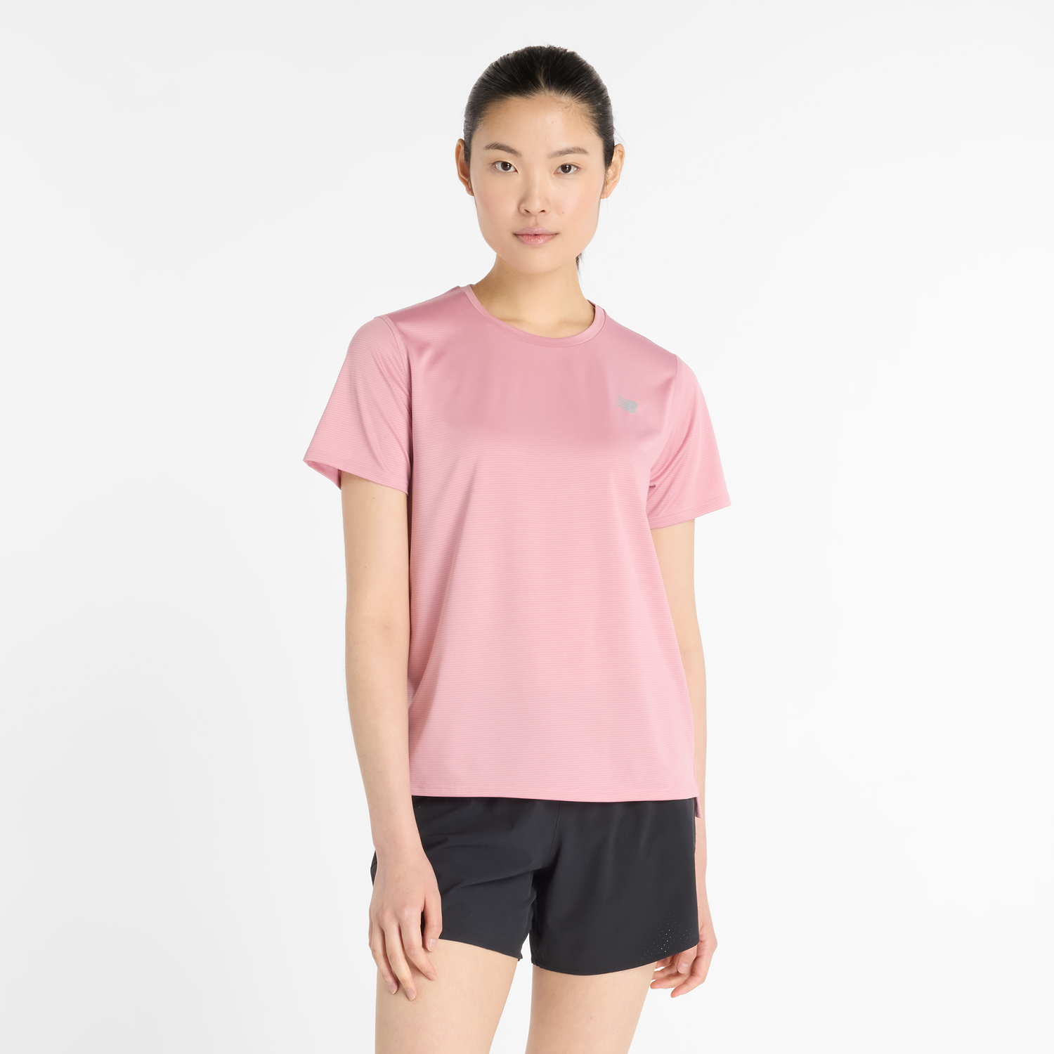 Тениска New Balance Impact Run Short Sleeve Tee Розово | NBWT41222PTF, 0