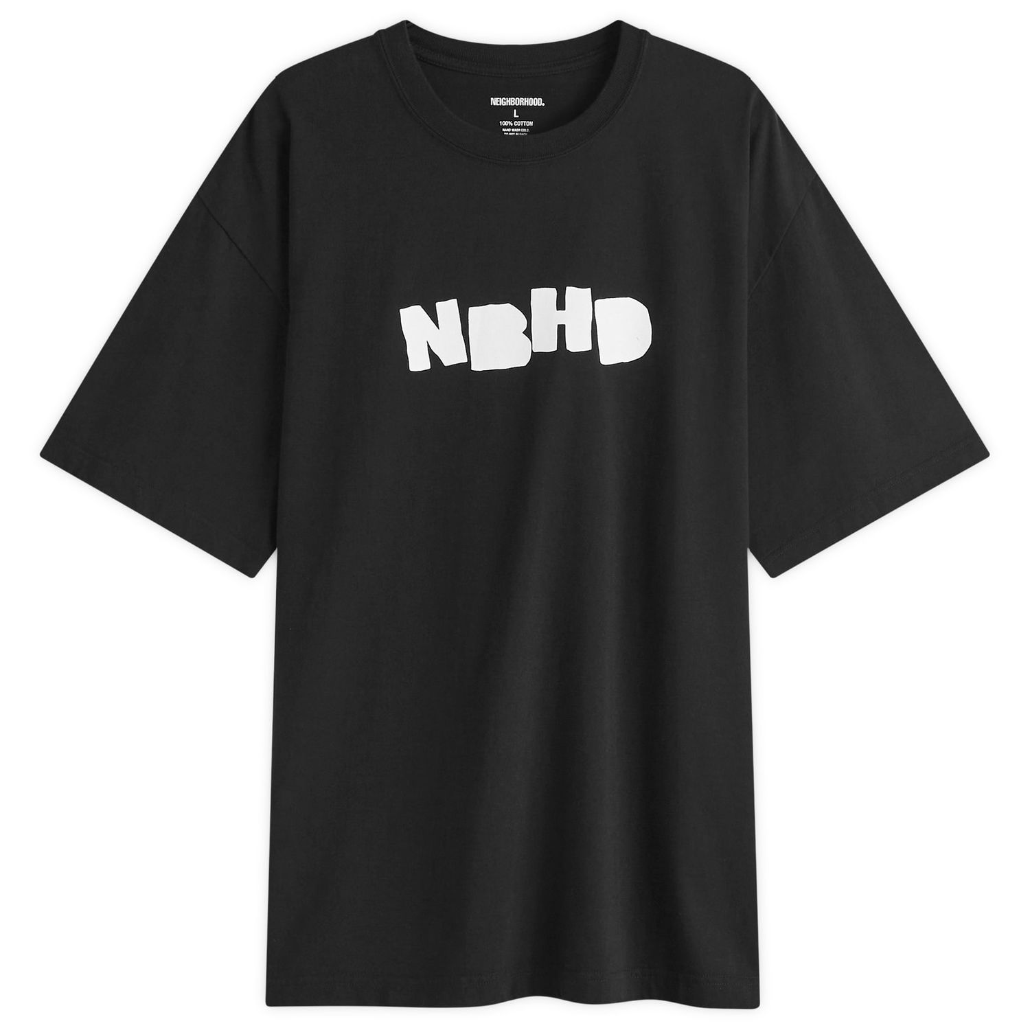 Тениска Neighborhood SS-7 T-Shirt Черно | 242PCNH-ST07-BLK, 0