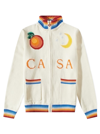 Яке Casablanca Casa Club Knit Jacket Бежово | MS23-KW-353-02
