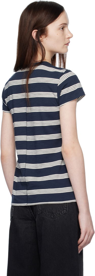 Тениска rag & bone Striped T-Shirt Синьо | WCC22HT020TA20, 2
