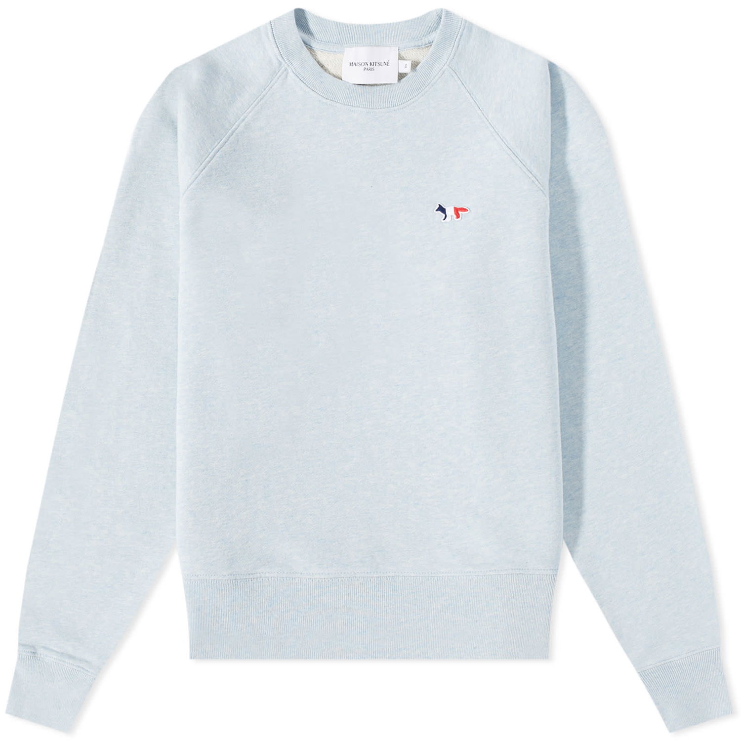Пуловер MAISON KITSUNÉ Maison Kitsune Double Monochrome Fox Head Adjusted Sweatshirt Синьо | KW00308KM0001-H429, 0