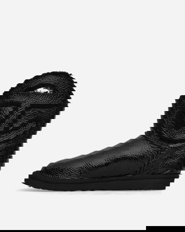 Кецове и обувки UGG Telfar Logo Mini Crinkle Leather Boots Black Черно | 1155790 BLK, 3