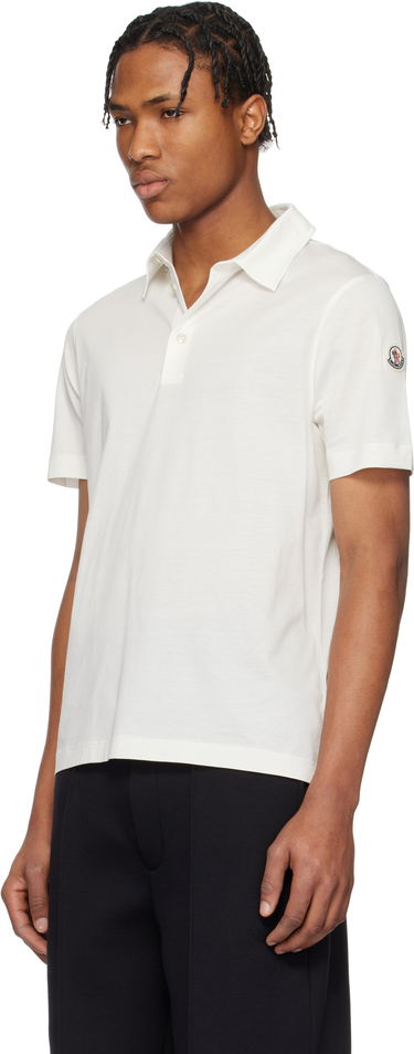 Поло тениска Moncler Moncler Archivio Short Sleeve Polo Бяло | K10918A000188390X, 3