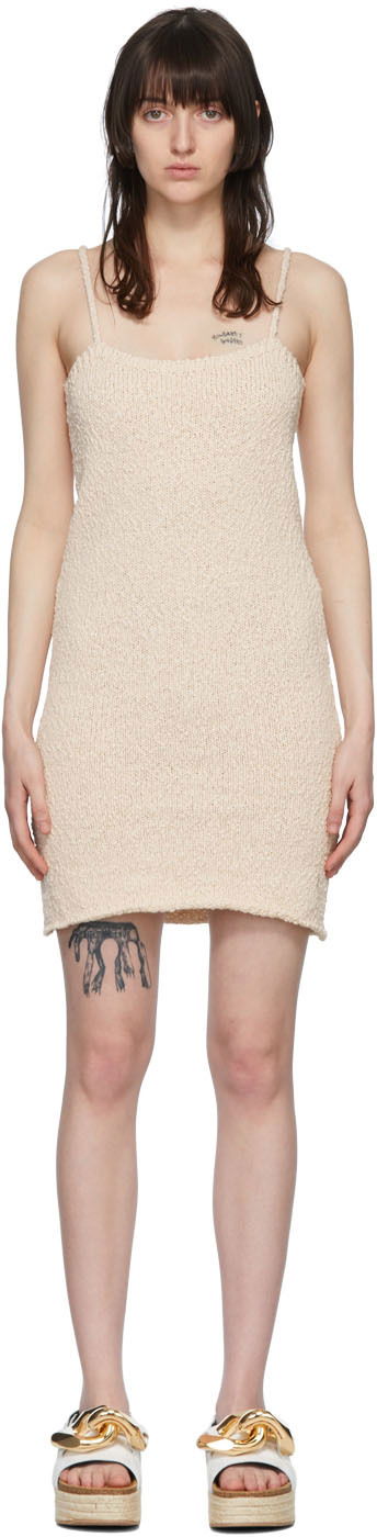 Pокля JW Anderson Cotton Mini Dress Бежово | KW0647-YN0197, 0