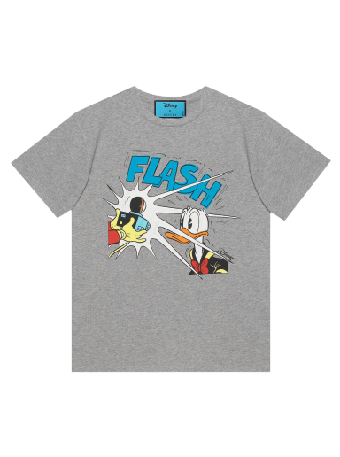 Тениска Gucci x Disney Donald Duck Print T-Shirt Сиво | 548334 XJDAE 1230
