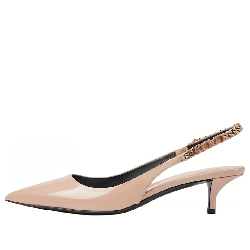 Кецове и обувки Gucci Gucci Pointed Toe Slingback Stiletto Бежово | 782832-BNC80-6702
