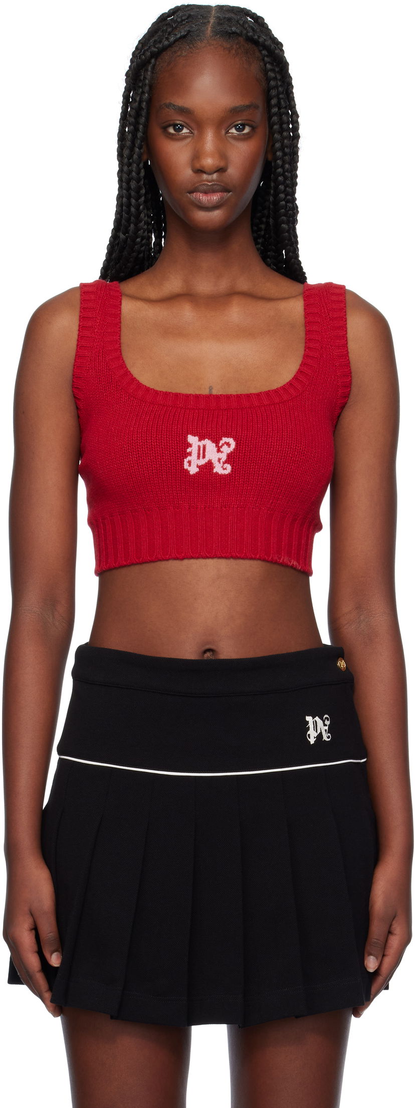 Потник Palm Angels Tank Top Червено | PWHR003F24KNI0022530