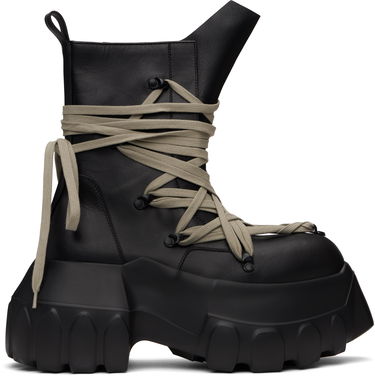 Кецове и обувки Rick Owens Rick Owens Hollywood Megalace Mega Tractor Boots Черно | RR01E5867 LCHW1, 0