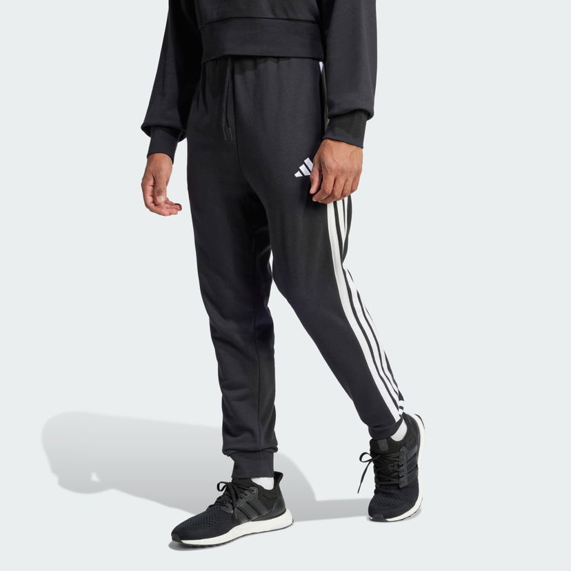 Спортни панталони adidas Performance 3-Stripes French Terry Joggers Черно | JD1881