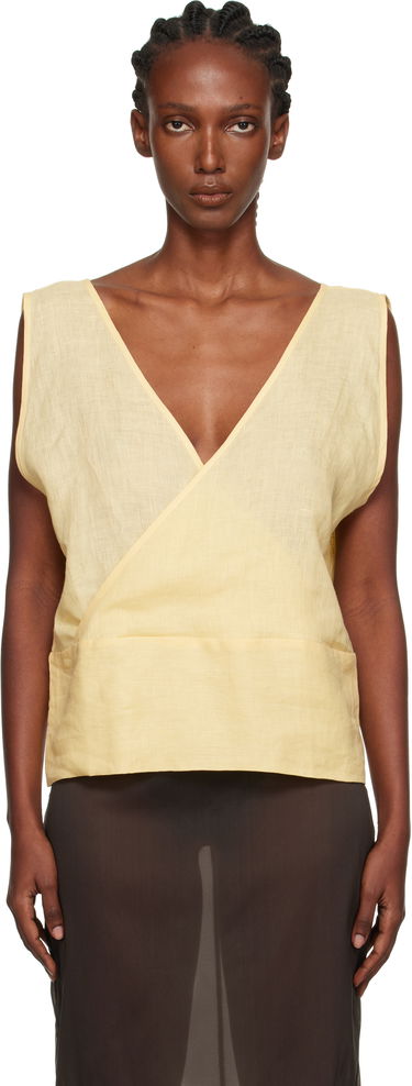 Потник Baserange Baserange Garlin Wrap Linen Top Жълто | TSGA-FL-AU25, 0