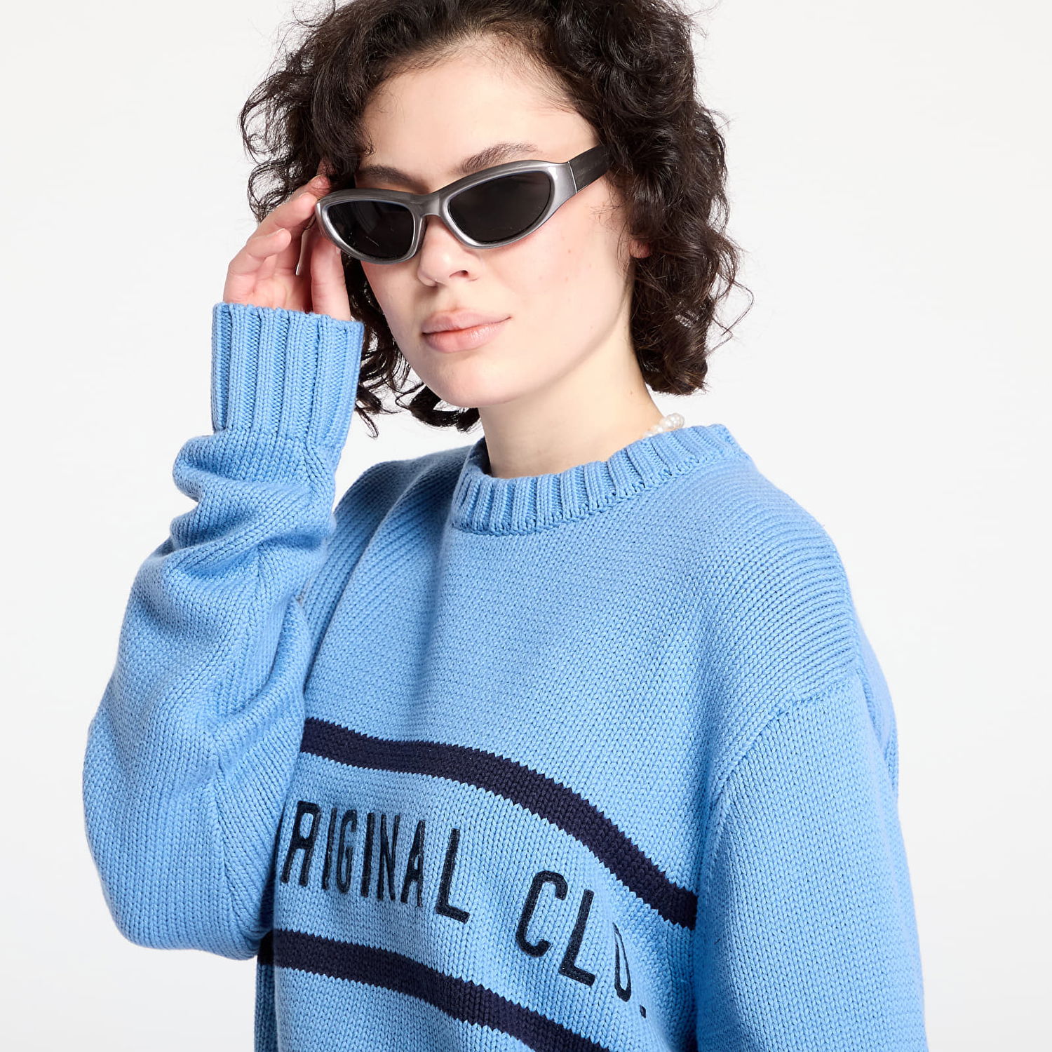 Пуловер Patta Knitted Jumper Dusty Blue Small Синьо | POC-AW24-7000-324-0341-144, 1