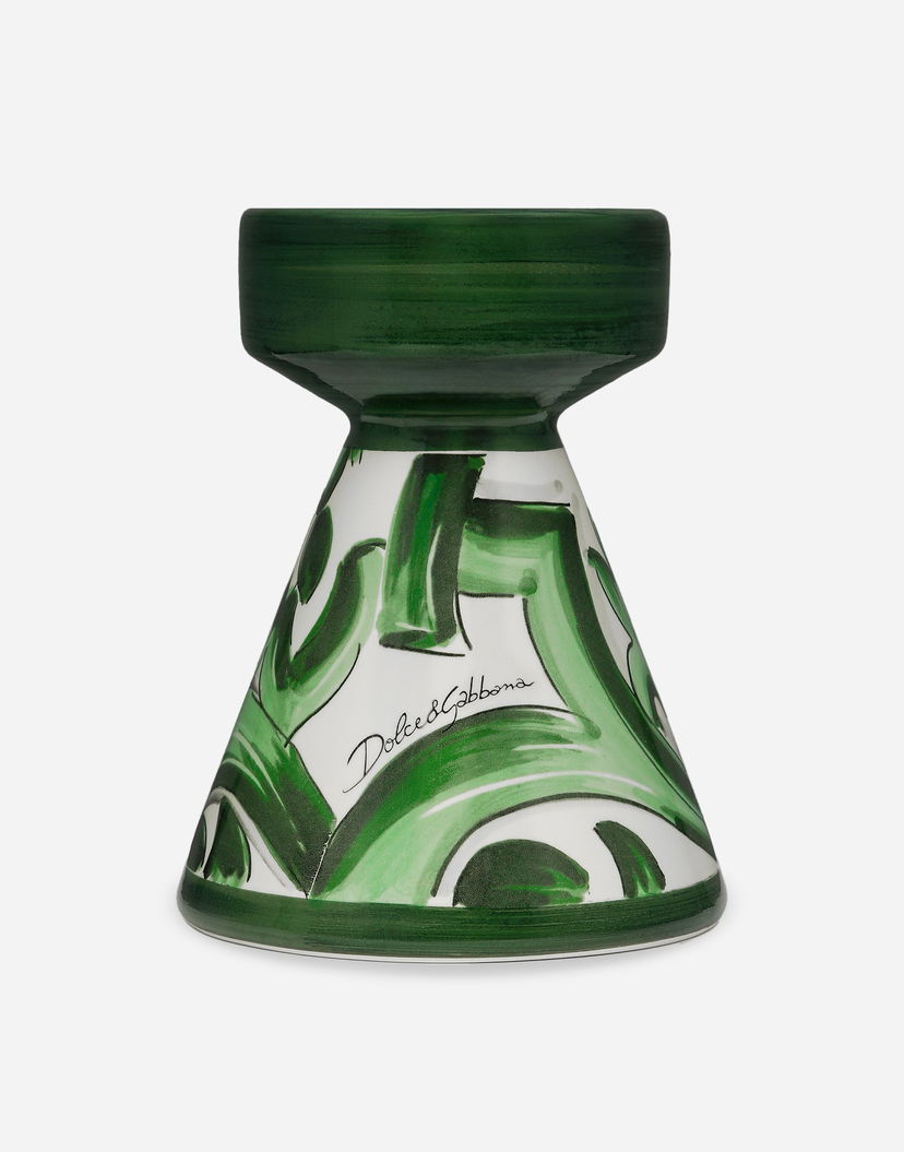 Домашен декор Dolce & Gabbana Dolce & Gabbana Ceramic Candle Holder Зелено | TCC188TCACDUV001