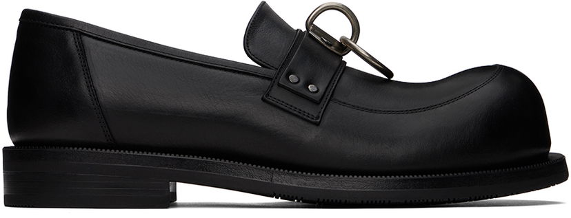 Кецове и обувки Martine Rose Martine Rose Bulb Toe Ring Loafers Черно | MRSS24-1035