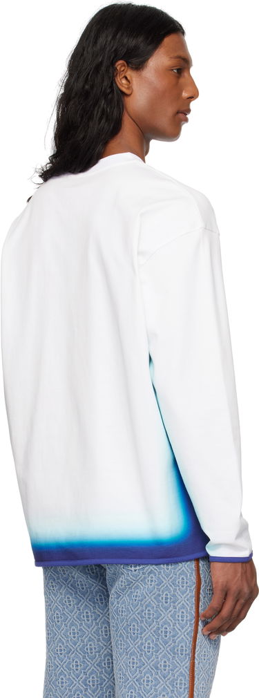 Пуловер Casablanca Casablanca Fade Long Sleeve T-Shirt Бяло | MS25-JTP-350-02, 2