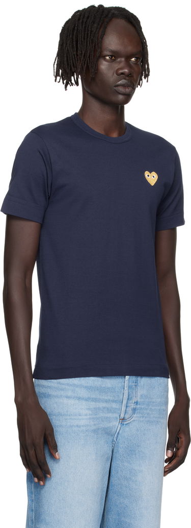 Тениска Comme des Garçons COMME des GARÇONS PLAY Heart Patch T-Shirt Черно | AZ-T216-051, 4