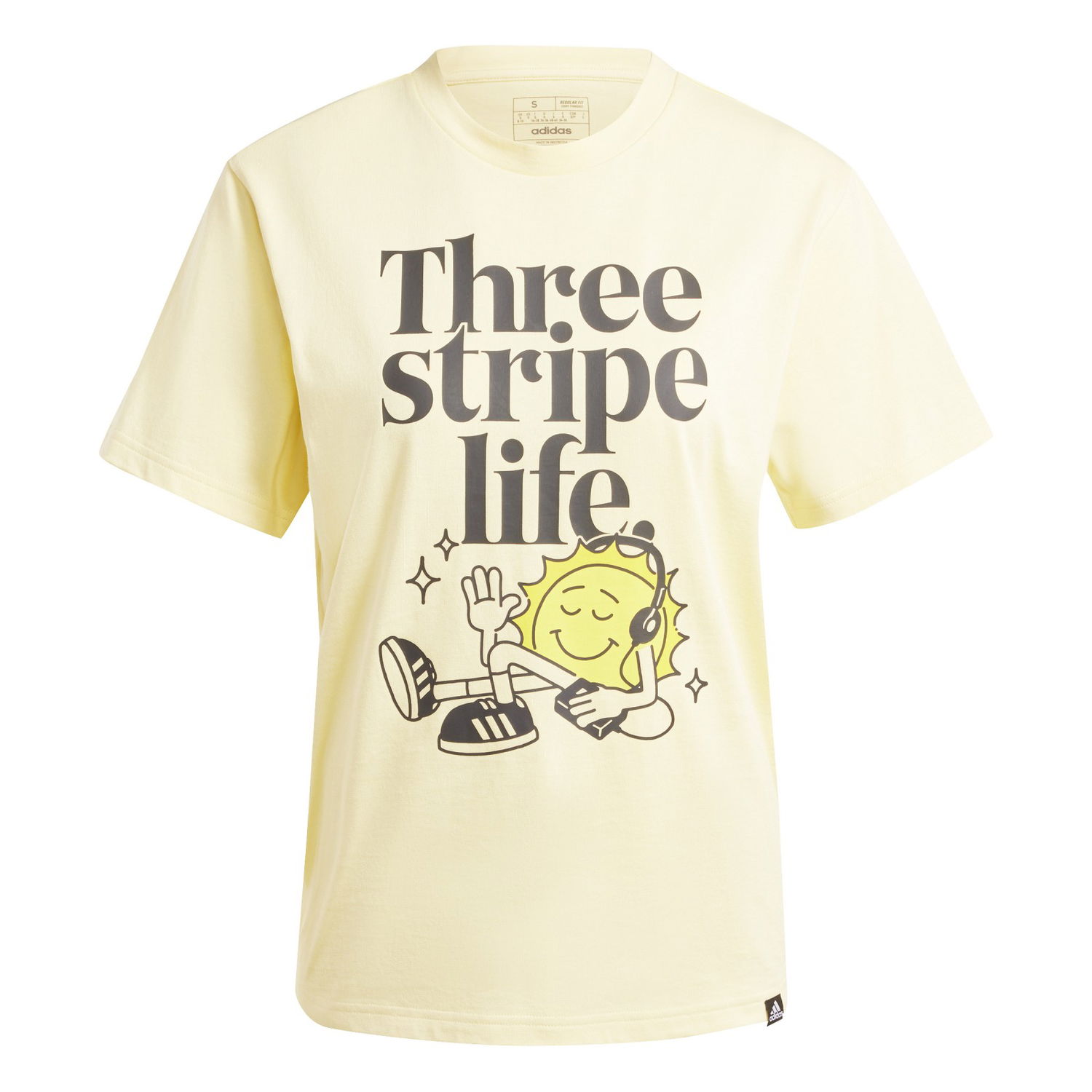 Тениска adidas Performance Positive Graphic T-Shirt Жълто | IX6454, 0