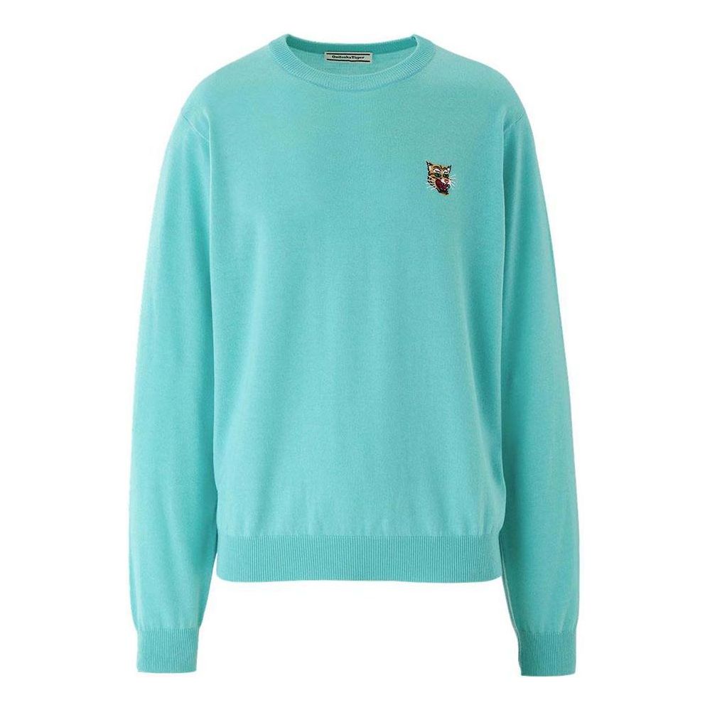 Пуловер Onitsuka Tiger Embroidered Tiger Sweatshirt Тюркоазено | 2183B396-300, 0