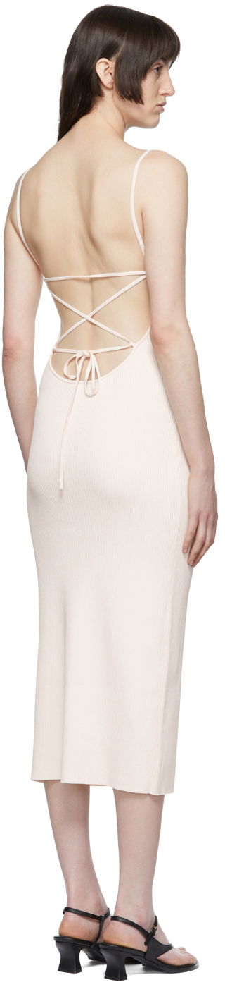 Pокля rag & bone Viscose Midi Slip Dress Бежово | WAS22P0061806, 2