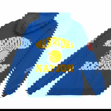 Суитчър Mitchell & Ness NBA Golden State Warriors Team Origins Fleece Hoodie Тъмно синьо | FPHD4849-GSWYYPPPROYA, 3