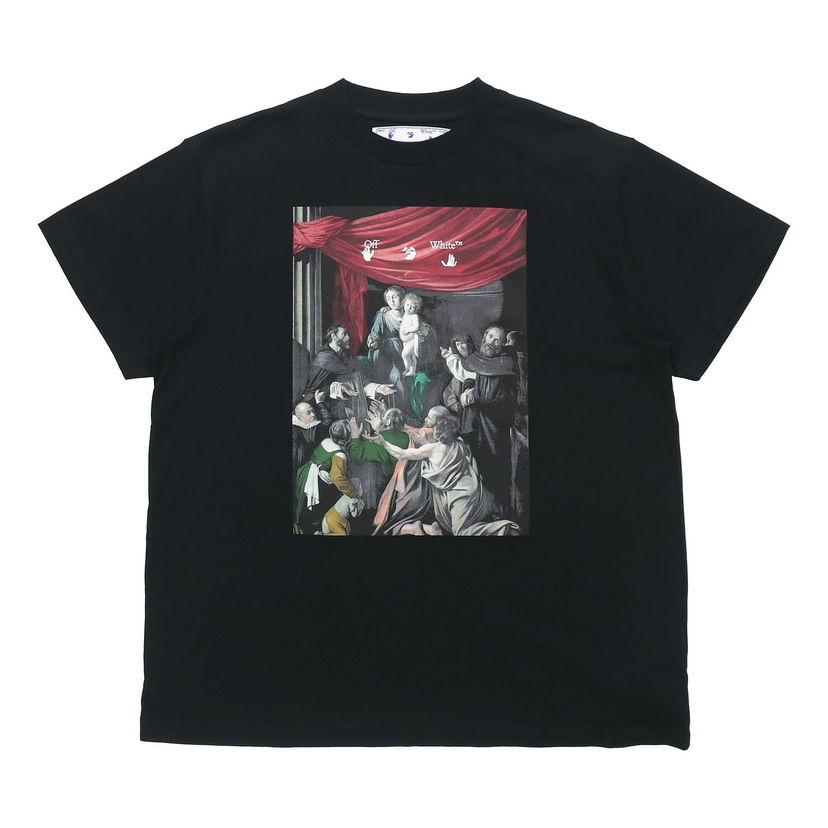 Тениска Off-White Off-White Caravaggio Painting Loose Fit T-Shirt Черно | OMAA038E20JER0051010