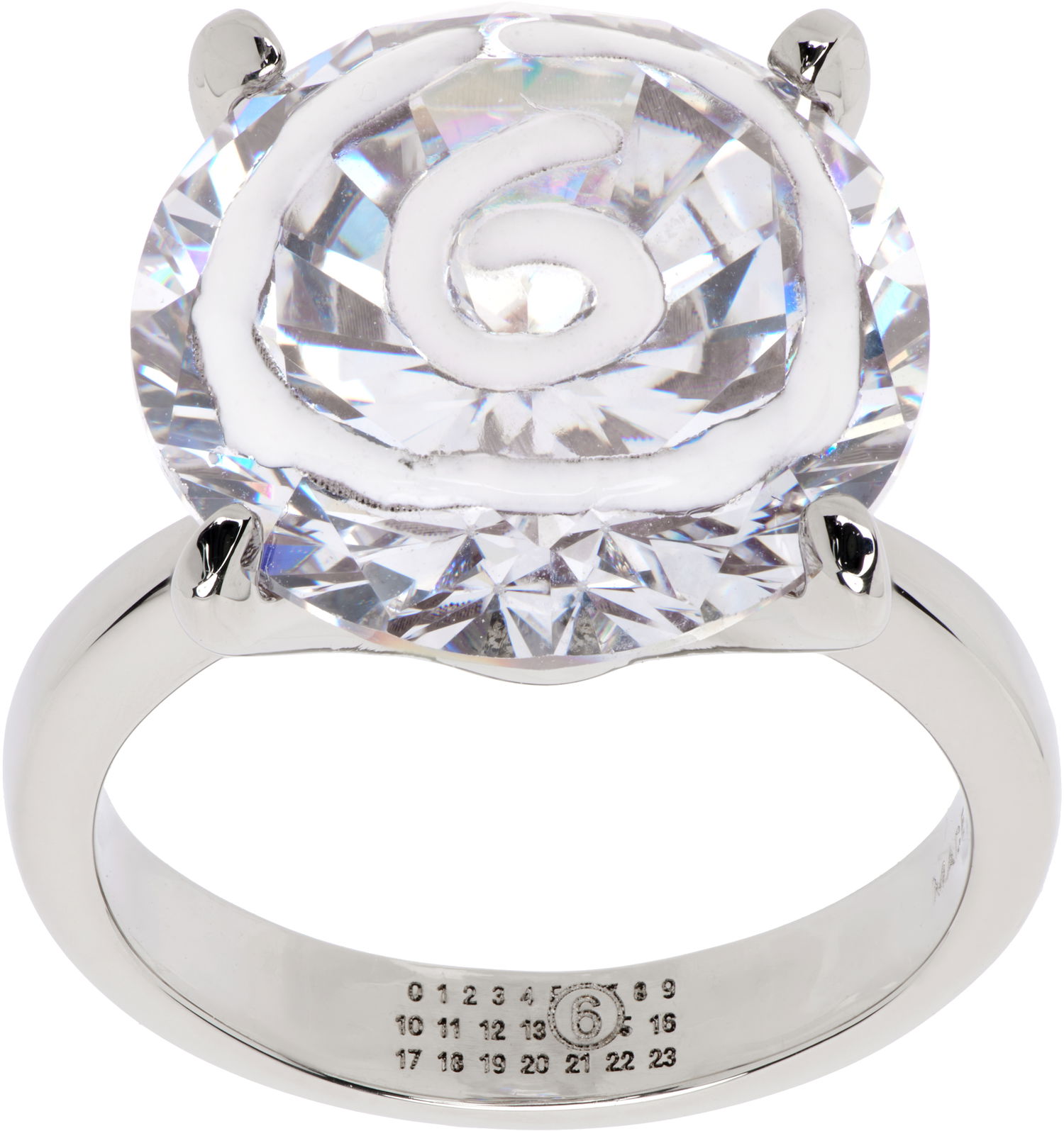 Пръстен Maison Margiela MM6 Maison Margiela Silver Tone Logo Ring Металик | SM7UQ0087 P8372, 0