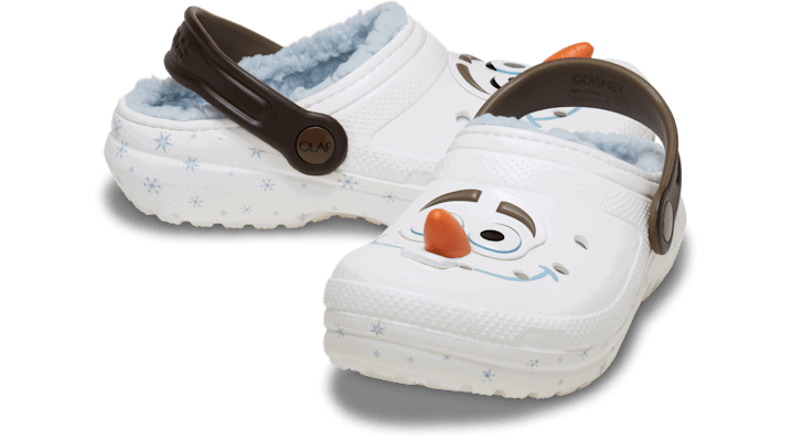 Кецове и обувки Crocs Kids' Disney Frozen Olaf Lined Clogs Бяло | 210234-90H, 1