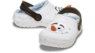Кецове и обувки Crocs Kids' Disney Frozen Olaf Lined Clogs Бяло | 210234-90H, 1