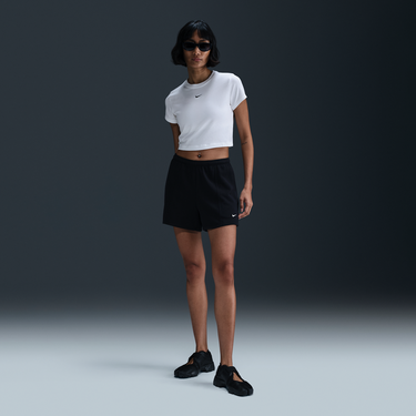Тениска Nike Sportswear Chill Knit Cropped T-Shirt Бяло | HF9538-101, 2