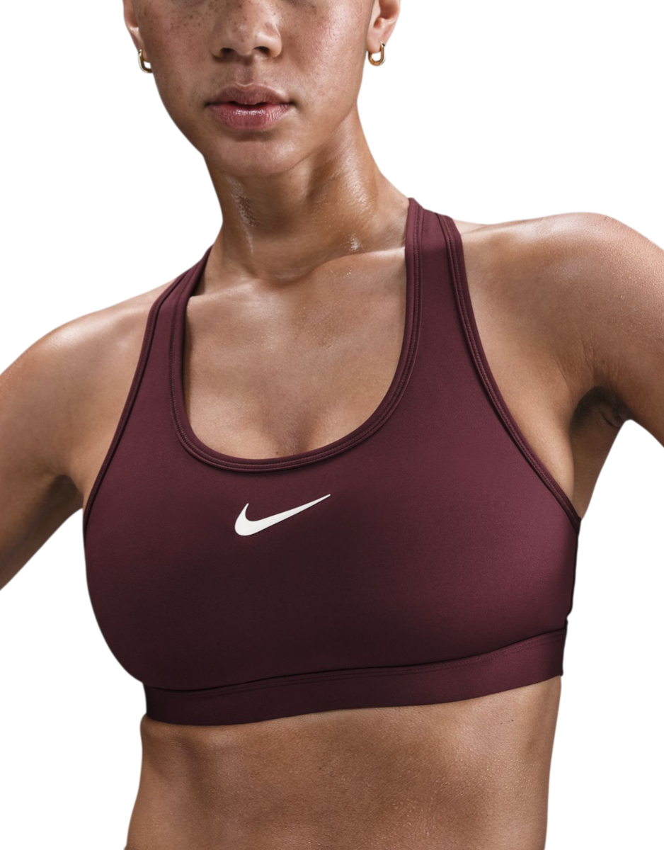 Сутиен Nike Nike Swoosh Medium Support Sports Bra Бургунди | dx6821-652, 0