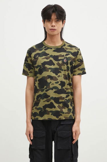 Тениска BAPE 1ST CAMO ONE POINT TEE Зелено | 1K80109006, 0