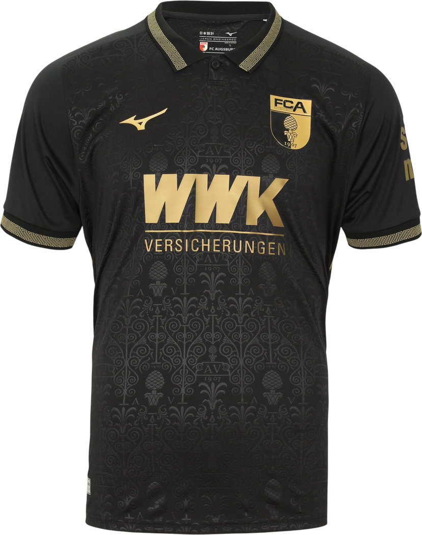 Фланелка Mizuno FC Augsburg 3rd Jersey 2025/26 Черно | p2gacx12-09