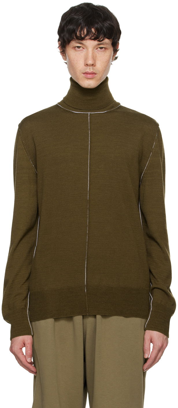 Пуловер Maison Margiela MM6 Green Wool Turtleneck Зелено | SH0HA0002 M13037, 0