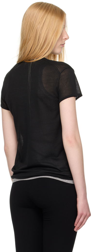 Тениска TOTEME TOTEME Silk T-Shirt Черно | 252-WRT0476-YA0173, 2
