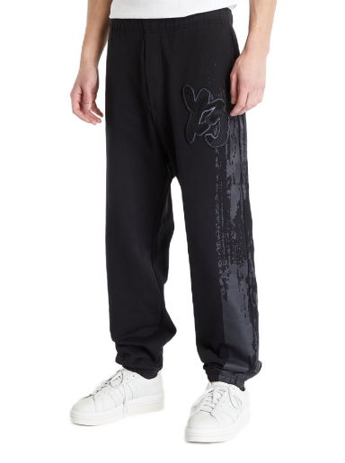 Карго панталони Y-3 Graphic Logo French Terry Pants Черно | H44805