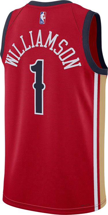 Фланелка Jordan Dri-FIT NBA Swingman Zion Williamson New Orleans Pelicans Statement Edition 2023/24 Jersey Червено | DX8655-657, 2