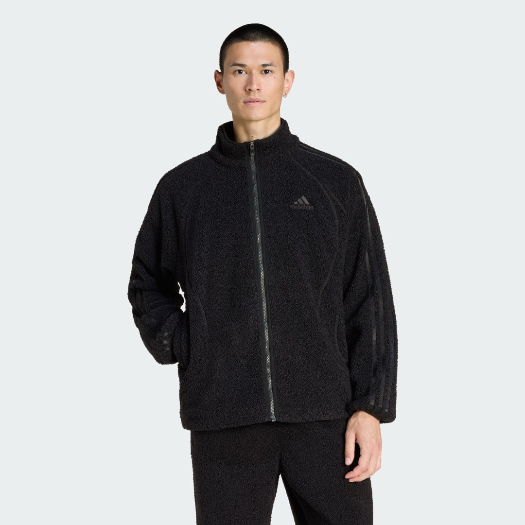Яке adidas Performance Teamgeist Borg Fleece Track Jacket Черно | KR5189, 0