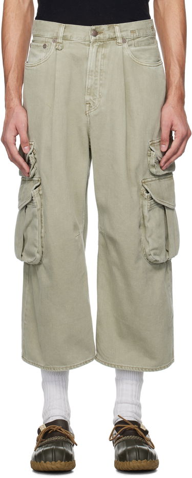 Карго панталони R13 R13 Cropped Multi Pocket Denim Cargo Pants Зелено | R13MD246-D292A, 0