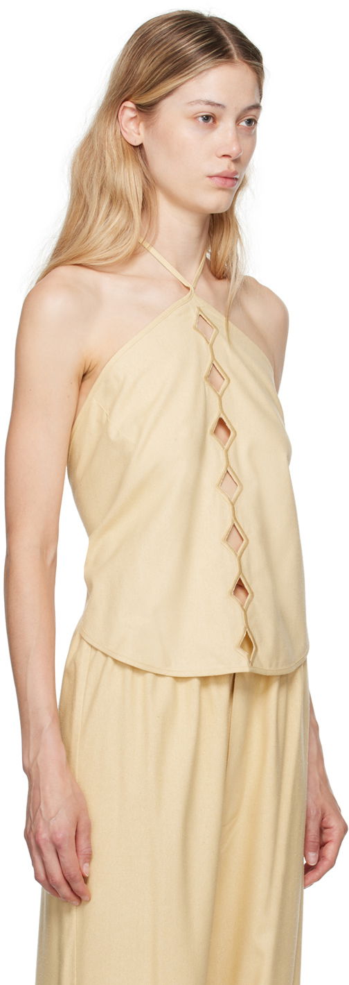 Потник Baserange Baserange Cessa Ligo Halter Neck Tank Top Бежово | TOCEL-WS-AU24, 1