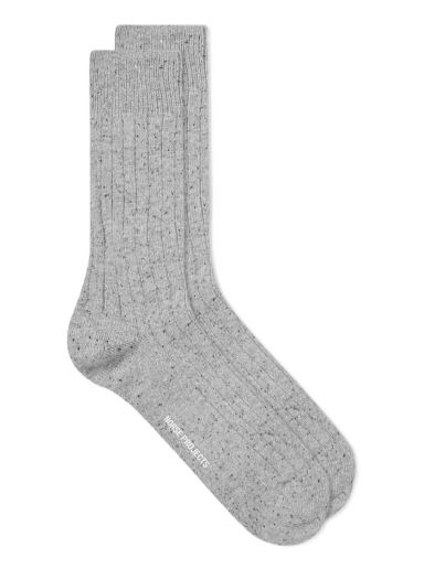 Чорапи NORSE PROJECTS Bjarki Neps Sock Light Сиво | N82-0008-1026