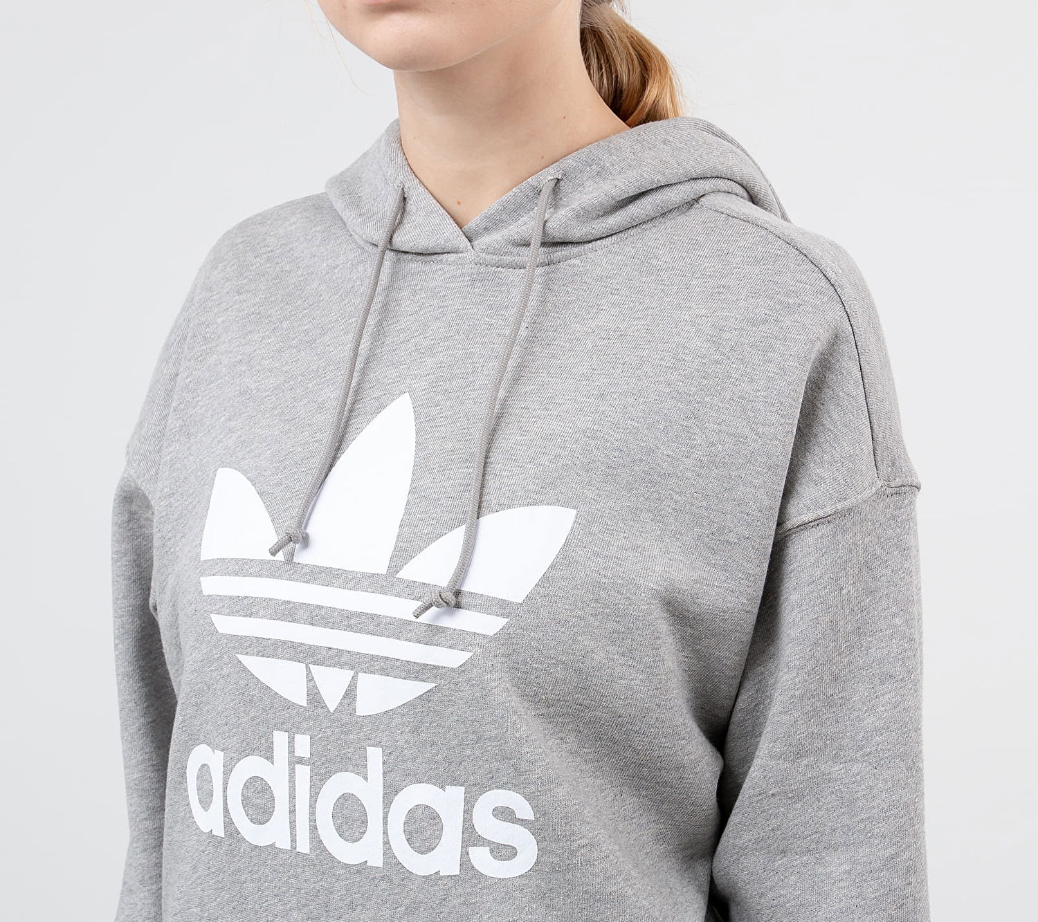 Суитчър adidas Originals Trefoil Hoodie Сиво | FM3304, 1