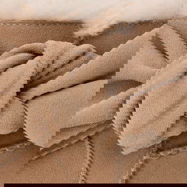 Кецове и обувки UGG Classic Mini Bow Boot Suede Бежово | 1176310-SAN, 4