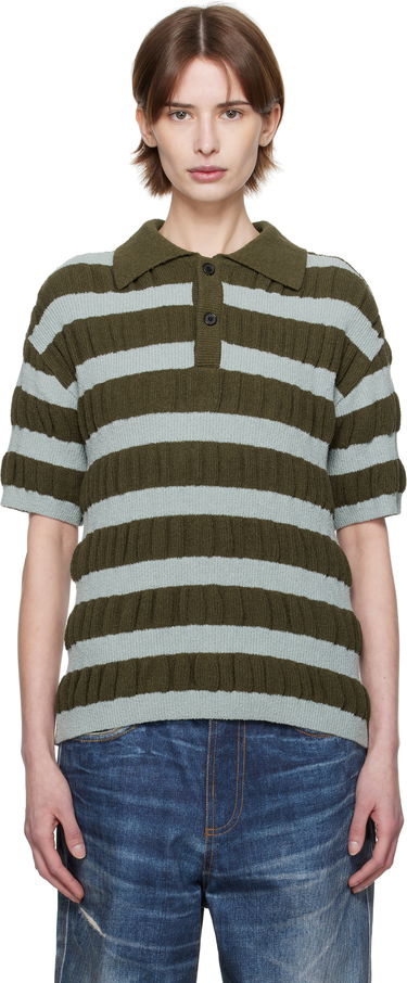 Поло тениска Andersson Bell Andersson Bell Bubble Stripe Polo Зелено | atb1246m, 0