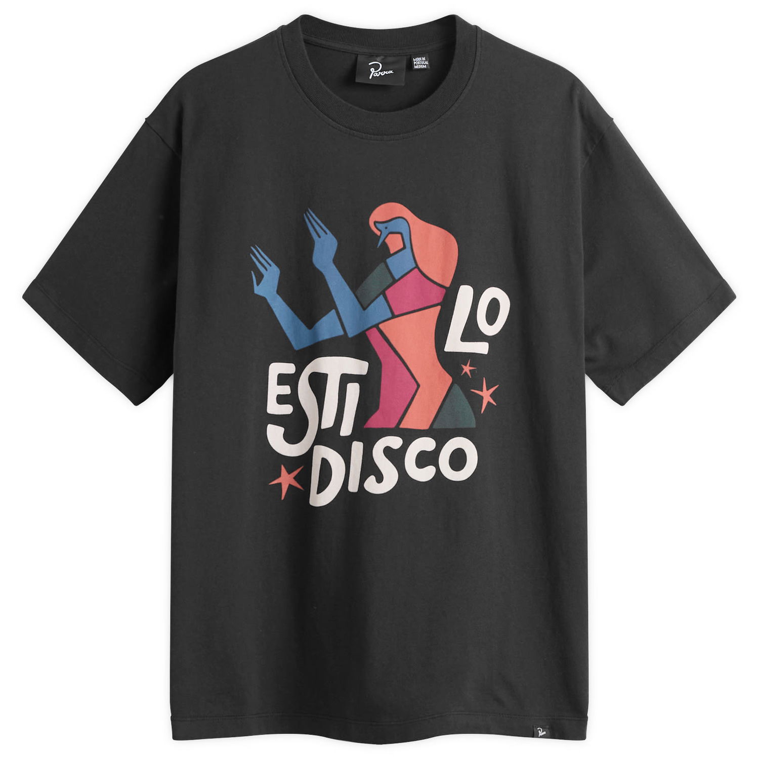 Тениска By Parra Parra El Stilo Disco T-Shirt, Size Large Черно | 54210-BLK, 1