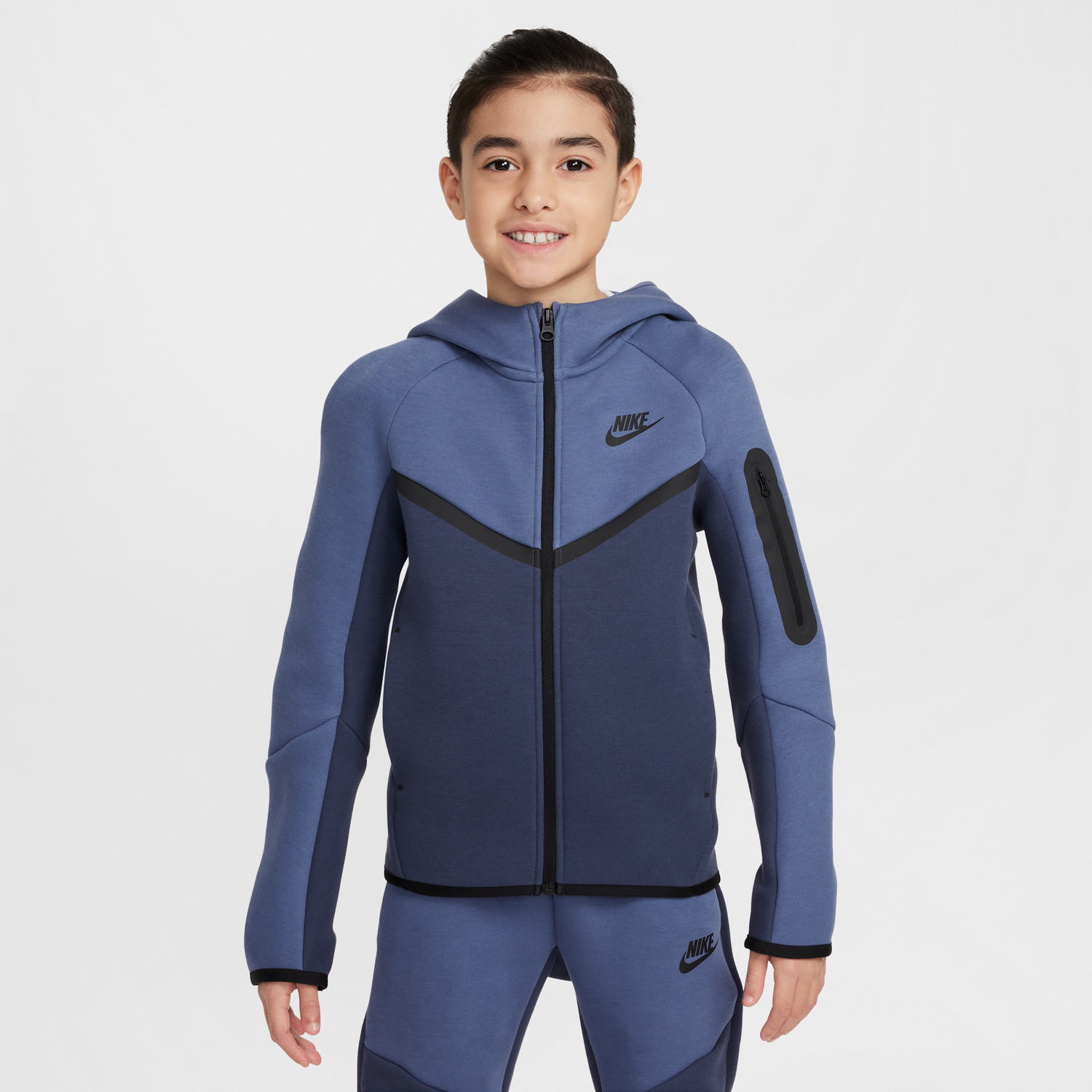 Суитчър Nike Sportswear Tech Fleece Full-Zip Hoodie Синьо | HV5867-437, 0