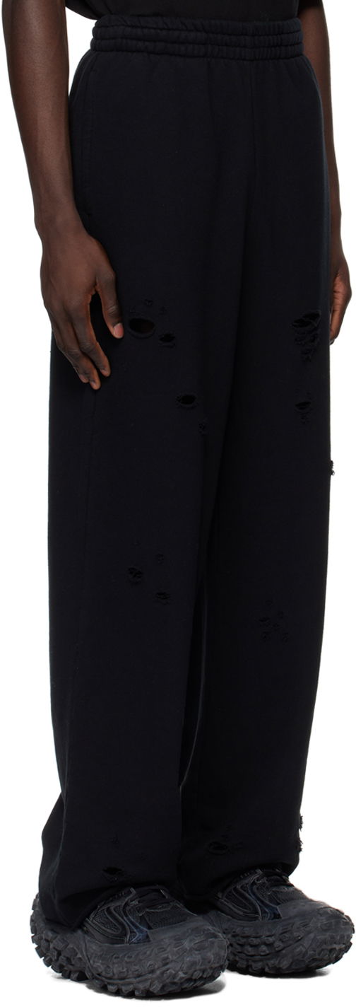 Спортни панталони We11done We11done Distressed Sweatpants Черно | WD-TA1-24-812-U-BK, 1