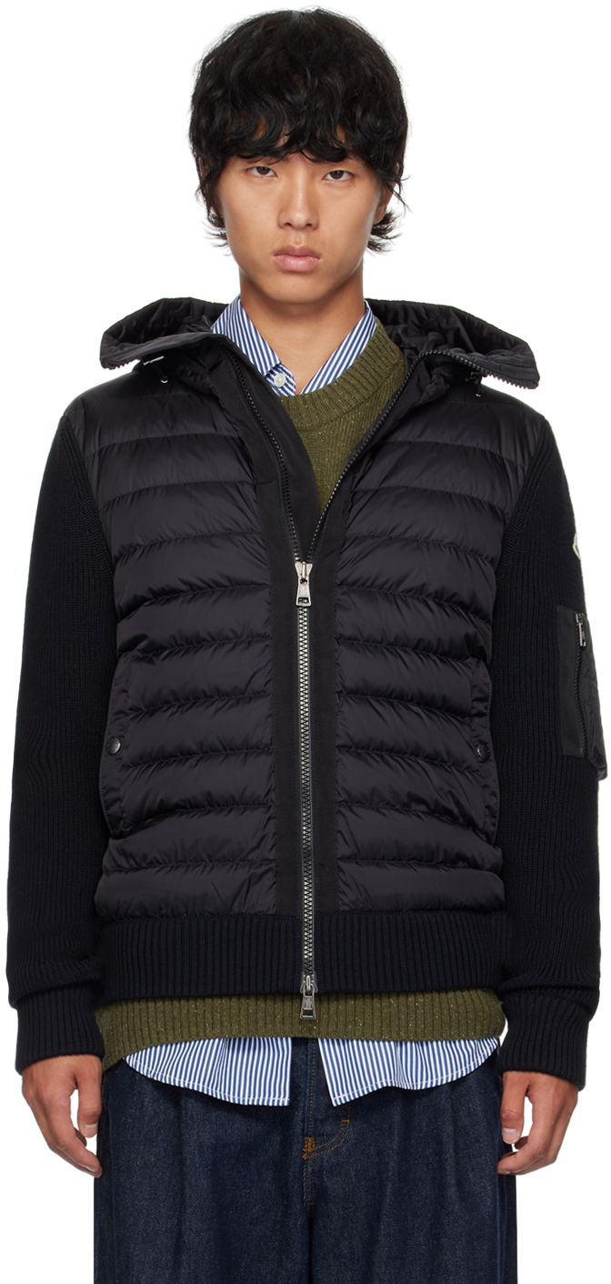 Яке Moncler Black Hooded Down Jacket Черно | J20919B50800A9340, 0