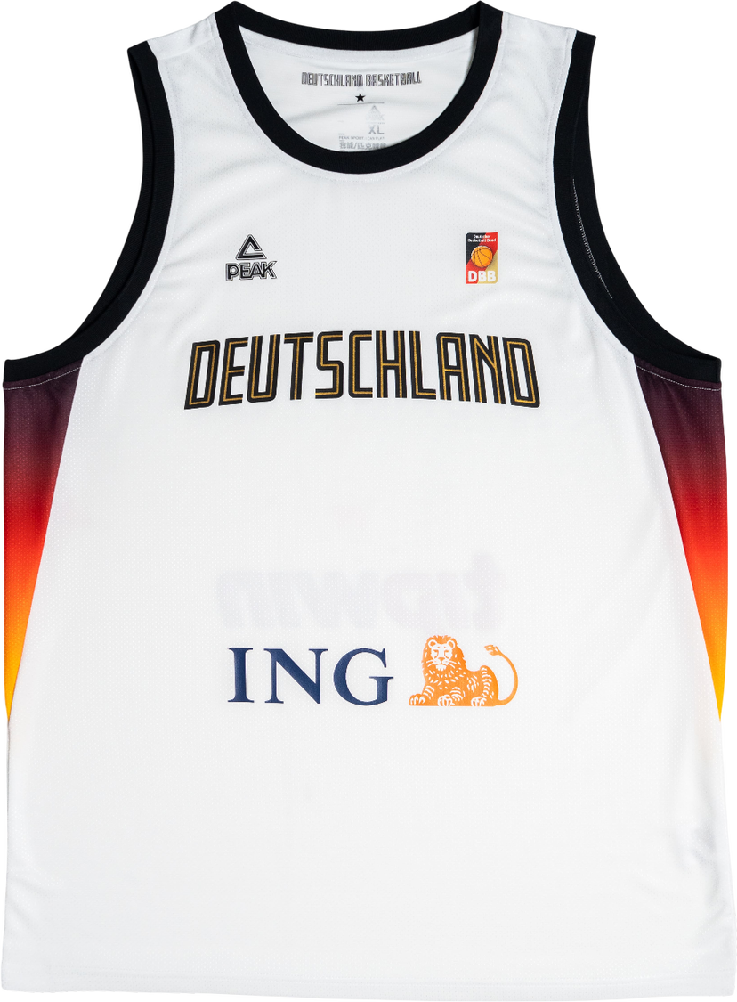 Фланелка Peak Deutschland DBB Eurobasket 2025 Basketball Jersey Бяло | 25061-white