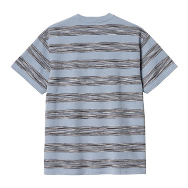 Тениска Carhartt WIP Short Sleeve Pocket T-Shirt in Misty Sky Stripe Синьо | I033679_5, 4