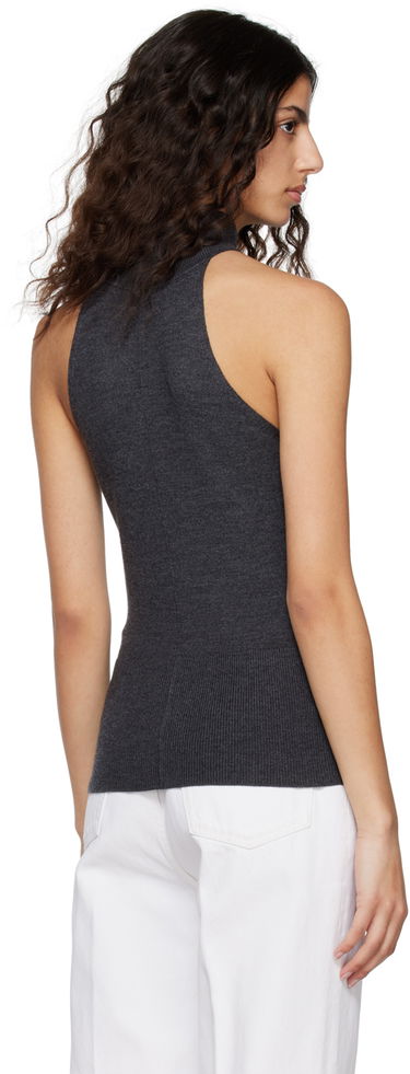 Пуловер TOTEME TOTEME Women's Seam Turtleneck Tank Top Сиво | 231-5129-324, 2